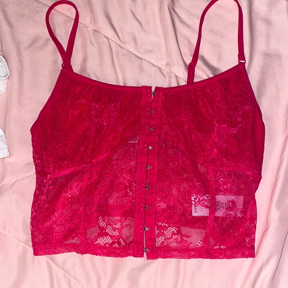 pink top from garage